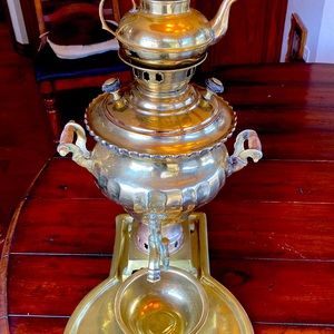 Samovar. 2 “antiquities” stamps on samovar, representing 100 years each.